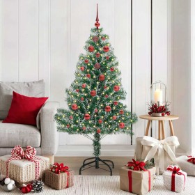 Árbol de Navidad Artificial Nevado con Luz LED Verde y 150 cm en Decoración Festiva y Estacional | Comprar online en Foru.es