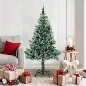Árbol de Navidad Artificial Nevado con Luz LED Verde y 150 cm en Decoración Festiva y Estacional | Comprar online en Foru.es
