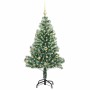 Árbol de Navidad Artificial Nevado con Luz LED Verde y 150 cm en Decoración Festiva y Estacional | Comprar online en Foru.es
