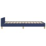Estructura de cama con cabecero de tela azul 90x190 cm de vidaXL, Camas y somieres - Ref: Foro24-3124861, Precio: 148,93 €, D...