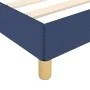 Bed frame with blue fabric headboard 90x190 cm by vidaXL, Beds and slatted bases - Ref: Foro24-3124861, Price: 148,62 €, Disc...