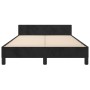 Estructura de cama con cabecero de terciopelo negro 120x200 cm de vidaXL, Camas y somieres - Ref: Foro24-3125930, Precio: 186...