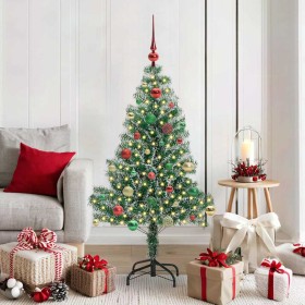 Árbol de Navidad Artificial Nevado con Luz LED Verde y 150 cm en Decoración Festiva y Estacional | Comprar online en Foru.es