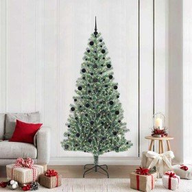 Árbol de Navidad Artificial Nevado con Luz LED Verde y 210 cm en Decoración Festiva y Estacional | Comprar online en Foru.es