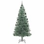 Árbol de Navidad Artificial Nevado con Luz LED Verde y 210 cm en Decoración Festiva y Estacional | Comprar online en Foru.es
