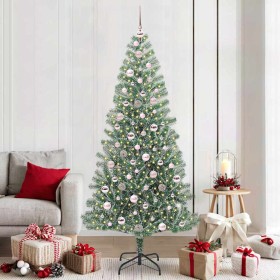 Árbol de Navidad Artificial Nevado con Luz LED Verde y 210 cm en Decoración Festiva y Estacional | Comprar online en Foru.es