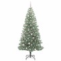 Árbol de Navidad Artificial Nevado con Luz LED Verde y 210 cm en Decoración Festiva y Estacional | Comprar online en Foru.es