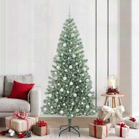 Árbol de Navidad Artificial Nevado con Luz LED Verde y 210 cm en Decoración Festiva y Estacional | Comprar online en Foru.es