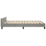 Estructura de cama con cabecero terciopelo gris claro 140x190cm de vidaXL, Camas y somieres - Ref: Foro24-3125995, Precio: 22...