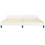 Estructura de cama cabecero cuero sintético blanco 200x200 cm de vidaXL, Camas y somieres - Ref: Foro24-3125592, Precio: 250,...