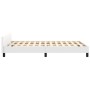 Estructura de cama cabecero cuero sintético blanco 120x200 cm de vidaXL, Camas y somieres - Ref: Foro24-3125440, Precio: 159,...