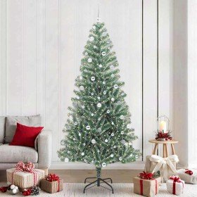 Árbol de Navidad Artificial Nevado con Luz LED Verde y 240 cm en Decoración Festiva y Estacional | Comprar online en Foru.es