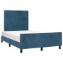 Estructura cama con cabecero terciopelo azul oscuro 120x200cm de vidaXL, Camas y somieres - Ref: Foro24-3125871, Precio: 174,...