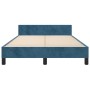 Estructura cama con cabecero terciopelo azul oscuro 120x200cm de vidaXL, Camas y somieres - Ref: Foro24-3125871, Precio: 174,...