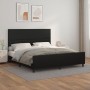 Estructura de cama con cabecero cuero sintético negro 180x200cm de vidaXL, Camas y somieres - Ref: Foro24-3125463, Precio: 25...