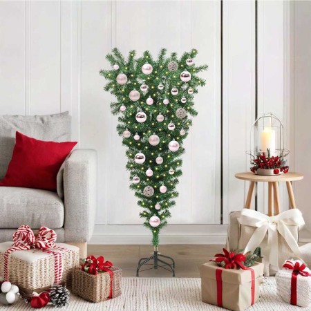Árbol de Navidad artificial invertido pre-iluminado con set de bolas en Decoración Festiva y Estacional | Comprar online en Foru