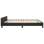 Estructura de cama con cabecero cuero sintético negro 180x200cm de vidaXL, Camas y somieres - Ref: Foro24-3125463, Precio: 25...