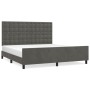 Estructura cama con cabecero terciopelo gris oscuro 180x200 cm de vidaXL, Camas y somieres - Ref: Foro24-3126014, Precio: 232...