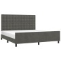 Estructura cama con cabecero terciopelo gris oscuro 180x200 cm de vidaXL, Camas y somieres - Ref: Foro24-3126014, Precio: 232...