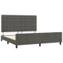 Estructura cama con cabecero terciopelo gris oscuro 180x200 cm de vidaXL, Camas y somieres - Ref: Foro24-3126014, Precio: 232...