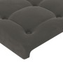 Estructura cama con cabecero terciopelo gris oscuro 180x200 cm de vidaXL, Camas y somieres - Ref: Foro24-3126014, Precio: 232...