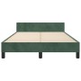 Estructura cama con cabecero terciopelo verde oscuro 120x200 cm de vidaXL, Camas y somieres - Ref: Foro24-3125931, Precio: 19...