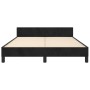 Estructura de cama con cabecero de terciopelo negro 140x190 cm de vidaXL, Camas y somieres - Ref: Foro24-3125997, Precio: 261...