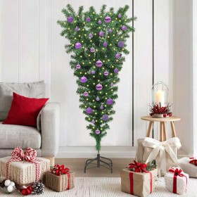 Árbol de Navidad artificial preiluminado al revés con juego de bolas en Decoración Festiva y Estacional | Comprar online en Foru