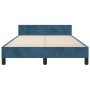 Estructura cama con cabecero terciopelo azul oscuro 120x200cm de vidaXL, Camas y somieres - Ref: Foro24-3125993, Precio: 186,...