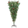 Árbol de Navidad artificial preiluminado al revés con juego de bolas en Decoración Festiva y Estacional | Comprar online en Foru