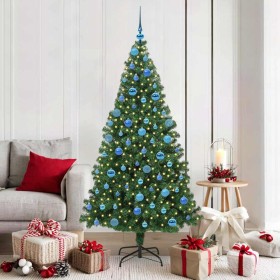 Árbol de Navidad Artificial Preiluminado al Revés con Juego de Bolas en Decoración Festiva y Estacional | Comprar online en Foru