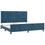 Estructura cama con cabecero terciopelo azul oscuro 200x200 cm de vidaXL, Camas y somieres - Ref: Foro24-3125901, Precio: 246...
