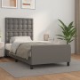 Estructura de cama con cabecero cuero sintético gris 90x190 cm de vidaXL, Camas y somieres - Ref: Foro24-3125547, Precio: 148...