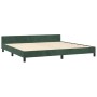 Estructura cama con cabecero terciopelo verde oscuro 200x200 cm de vidaXL, Camas y somieres - Ref: Foro24-3125961, Precio: 28...