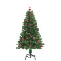 Árbol de Navidad artificial Verde 120 cm PVC y Acero y Plástico en Decoración Festiva y Estacional | Comprar online en Foru.es