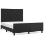 Bed frame with headboard black synthetic leather 140x190cm by vidaXL, Beds and slatted bases - Ref: Foro24-3125567, Price: 22...