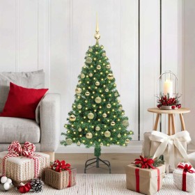 Árbol de Navidad artificial Verde 120 cm PVC y Acero y Plástico en Decoración Festiva y Estacional | Comprar online en Foru.es