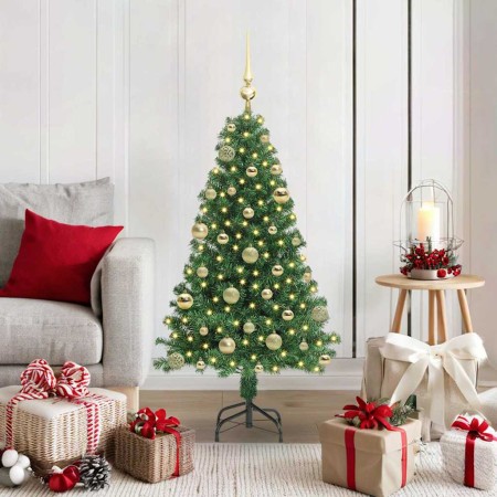 Árbol de Navidad artificial Verde 120 cm PVC y Acero y Plástico en Decoración Festiva y Estacional | Comprar online en Foru.es