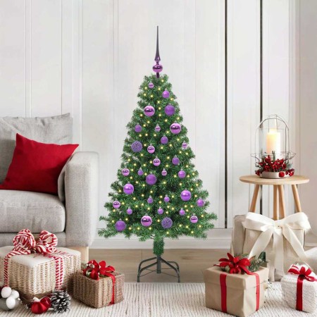 Árbol de Navidad artificial Verde 120 cm PVC y Acero y Plástico en Decoración Festiva y Estacional | Comprar online en Foru.es