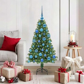 Árbol de Navidad artificial Verde 120 cm PVC y Acero y Plástico en Decoración Festiva y Estacional | Comprar online en Foru.es