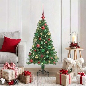 Árbol de Navidad artificial Verde 120 cm PVC y Acero y Plástico en Decoración Festiva y Estacional | Comprar online en Foru.es