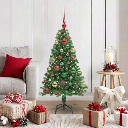 Árbol de Navidad artificial Verde 120 cm PVC y Acero y Plástico en Decoración Festiva y Estacional | Comprar online en Foru.es