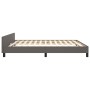 Estructura de cama con cabecero cuero sintético gris 180x200cm de vidaXL, Camas y somieres - Ref: Foro24-3125467, Precio: 238...