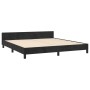 Estructura de cama con cabecero de terciopelo negro 160x200 cm de vidaXL, Camas y somieres - Ref: Foro24-3125887, Precio: 238...