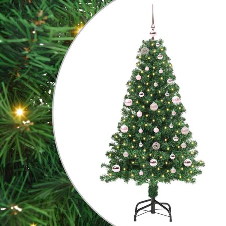 Árbol de Navidad artificial Verde 150 cm PVC y Acero y Plástico en Decoración Festiva y Estacional | Comprar online en Foru.es