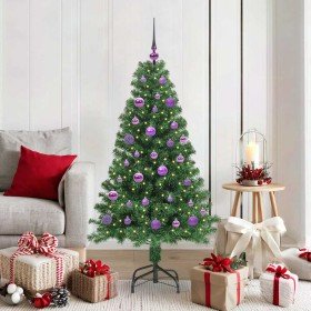 Árbol de Navidad artificial Verde 150 cm PVC y Acero y Plástico en Decoración Festiva y Estacional | Comprar online en Foru.es