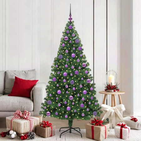 Árbol de Navidad artificial Verde 180 cm PVC y Acero y Plástico en Decoración Festiva y Estacional | Comprar online en Foru.es