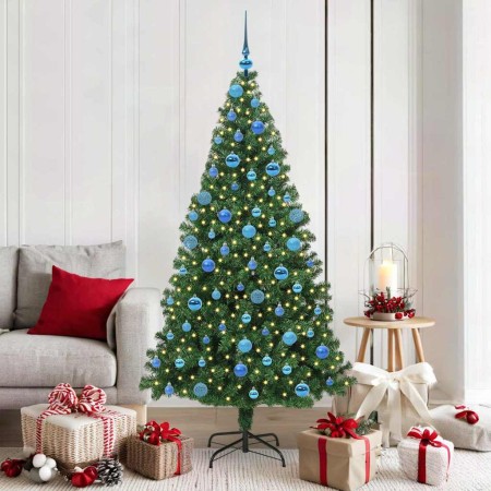 Árbol de Navidad artificial Verde 180 cm PVC y Acero y Plástico en Decoración Festiva y Estacional | Comprar online en Foru.es
