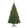 Árbol de Navidad artificial Verde 210 cm PVC y Acero y Plástico en Decoración Festiva y Estacional | Comprar online en Foru.es