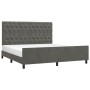 Estructura cama con cabecero terciopelo gris oscuro 160x200 cm de vidaXL, Camas y somieres - Ref: Foro24-3125947, Precio: 255...